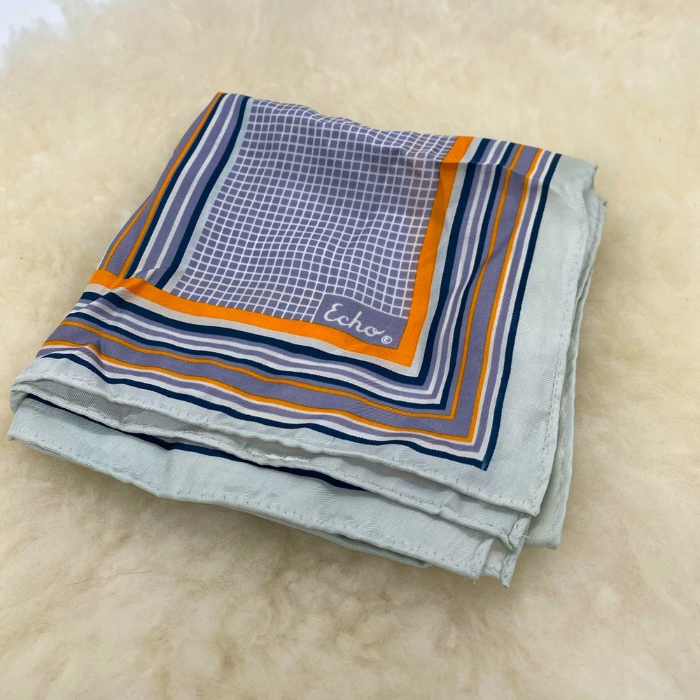 Echo silk square scarf